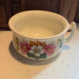 Floral Ceramic Chamber Pot